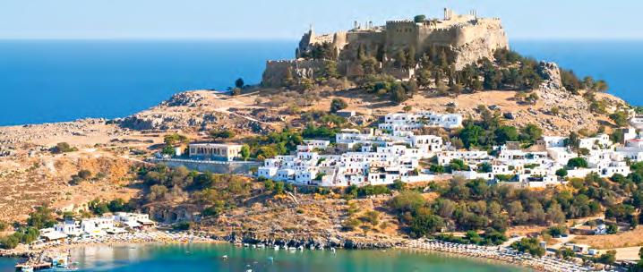 Homeric Islander (D) 10 Days from $1734-Land Only, 2 Nights Athens, 4 Nights Crete, 3 Nights Rhodes Greek Island Hopping Acropolis of Lindos, Rhodes Crete, Greece s largest island, combines rich