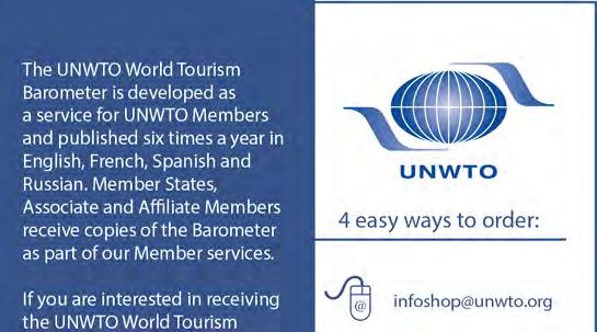 The UNWTO World Tourism Barometer is a publication of the World Tourism Organization (UNWTO).