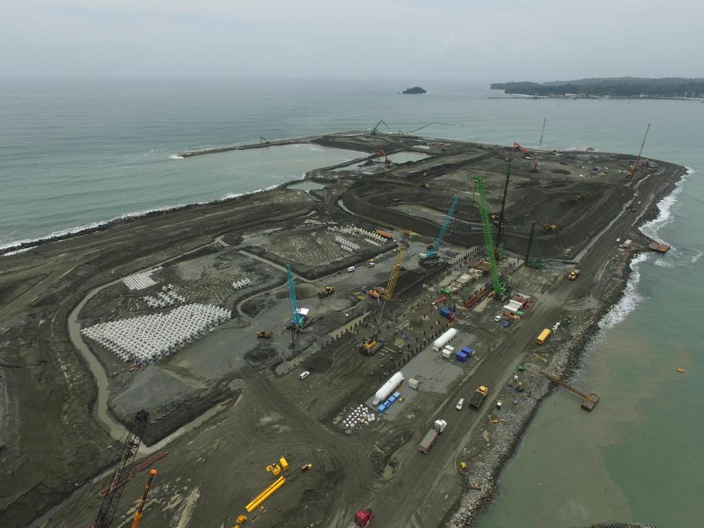 Costa Rica APM Container Terminal MOIN -Construction of a new port on an artificial Island in the Atlantic side -with 40 Ha.