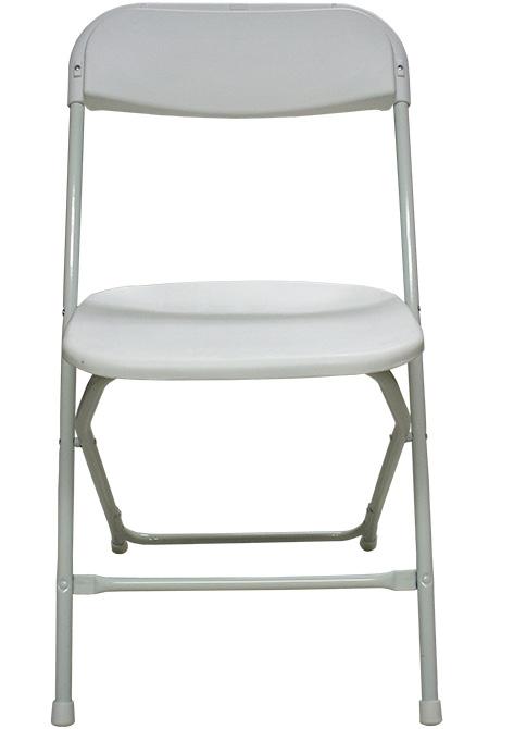 00 The White Resin Folding Chair is a sturdy comfortable chair that is commonly used for parties, graduations, weddings, and other special events.