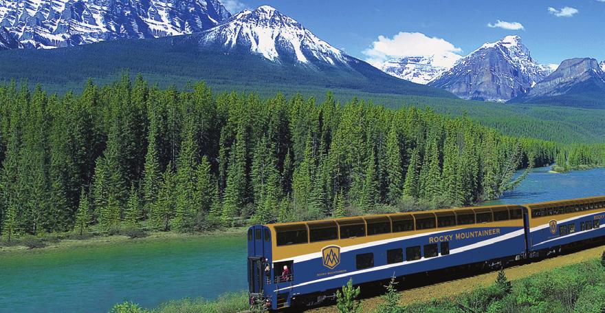 CANADIAN ROCKIES & ALASKA... Discover the Canadian Rockies and British Columbia with a unique land programme featuring one of the most iconic train journeys in the world, Rocky Mountaineer.