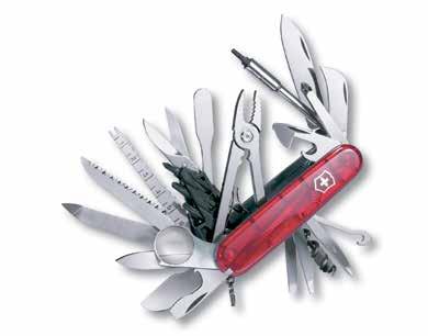 Phillips Screws) 6 Bottle Opener with 7 Large Screwdriver 9 Reamer 13 Scissors 14 Multi-purpose Hook (Parcel Carrier) 15 Wood Saw 16 Fish Scaler with 17 Hook Disgorger 18 Ruler (in/cm) 19 Nail File