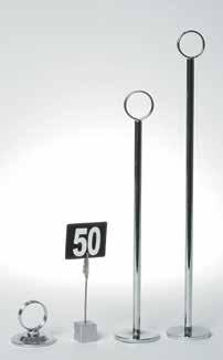40 DINING 41 TABLE NUMBER STAND PVC CLEAR MENU COVERS SALT AND PEPPER SETS BEST BUY 1403 Glass Squire -