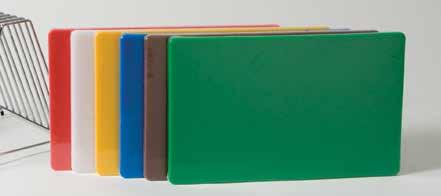 96 KITCHEN 97 POLYETHYLENE CUTTING BOARDS - Colour Coded to Reduce Cross Contamination STEAK MARKERS