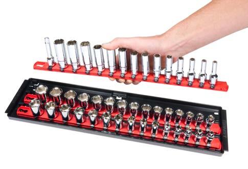 Patents US 6,637,605, US 8,770,418, Patents Pending Socket Trays with 18 Rails Pre-configured