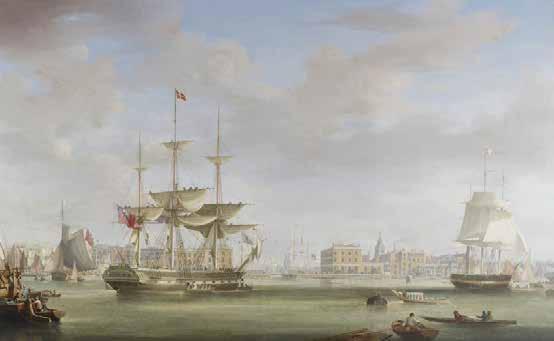 The quays at London Dock opened to shipping on 31st January 1805 and covered 90 acres.