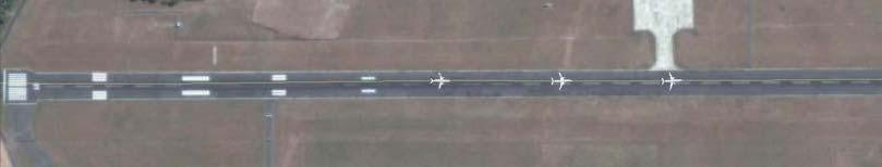 Figure 17: Snapshot of initial, second and final touchdowns Thrust reversers The recorded flight data indicated that only the right thrust reverser was used on the previous two landings.