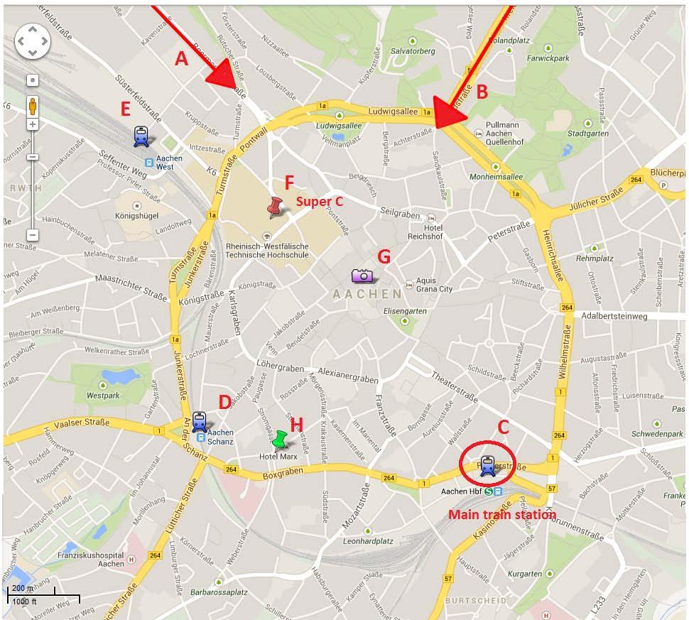 City Map of Aachen (URL: https://maps.google.de/maps?