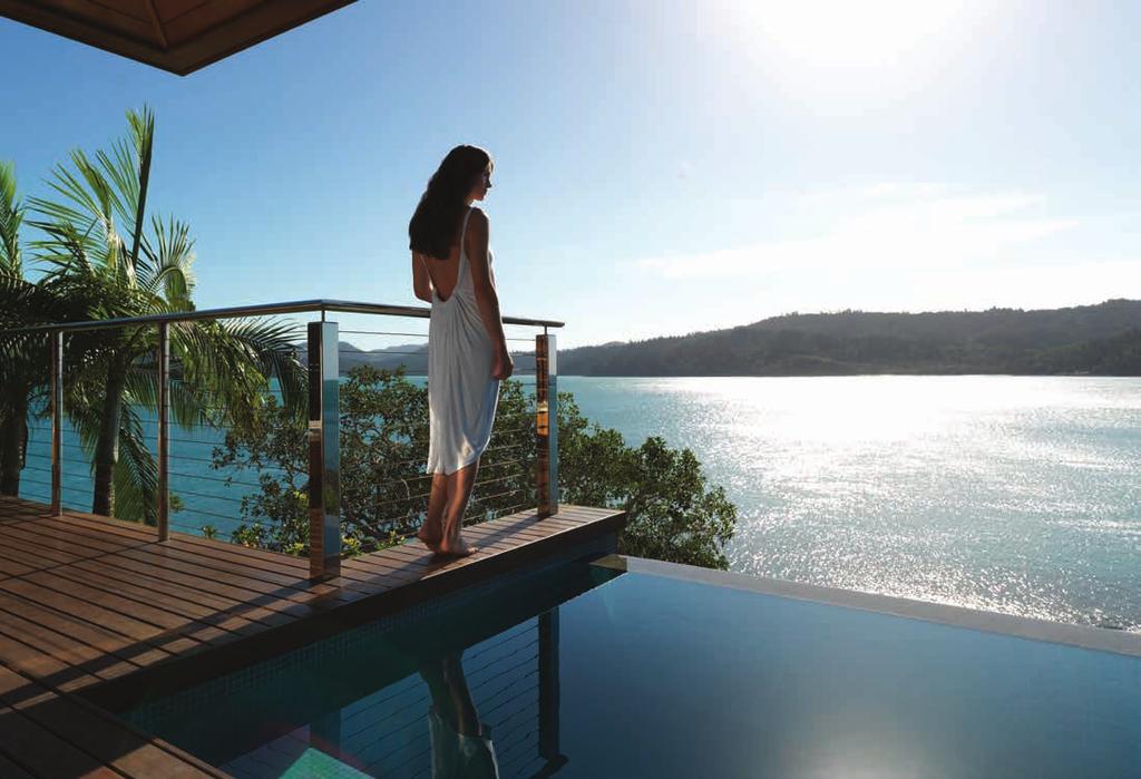 snorkelling equipment / Access to exclusive guest facilities including two pools, two restaurants, gym, library, business centre and Spa qualia / Free WiFi (download limits apply) / Private plunge