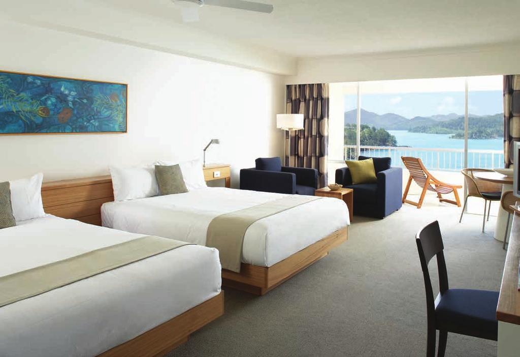 have the following inclusions Complimentary full buffet breakfast daily for stays of four or more consecutive nights / Return Hamilton Island airport/marina to hotel transfers / Use of catamarans,