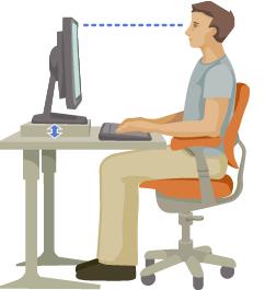 Töötasapinna kõrgus Tasapinna kõrguse planeerimisel tuleks arvestada töötaja pikkuse ja tööiseloomuga Soovitused: Istudes nn täisnurga reegel (küünarnukis ja põlves hinnanguliselt 90-110 kraadi)
