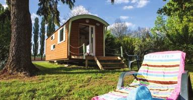 Confort in the middle of the nature chalet COCO tent gipsy caravan tent 36 m² with covered terrace, 1 bedroom with 1 bed, 140x200 cm, 1
