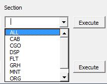 Click on the List box and select one Regulation : 2. Select the IOSA Section to create the correspondence, in this case there are two options: a.