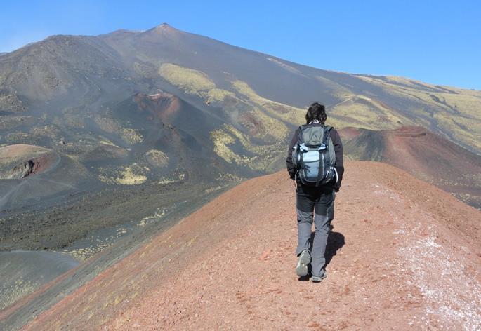 ETNA & TAORMINA (9 h) Our excursion will begin with a walk through nature to discover the most beautiful places of Etna. The first stop will be the Rifugio Sapienza (1.