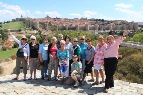 Our first road trip day today travelling from Madrid to the UNESCO World Heritage listed city of Avila. It is magnificent with its imposing medieval walls and narrow cobbled streets.