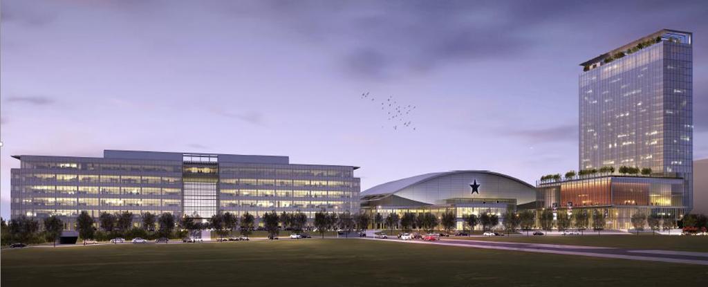 The Star in Frisco 71-acres owned and developed by Dallas Cowboys 1,708,000 SF commercial 2