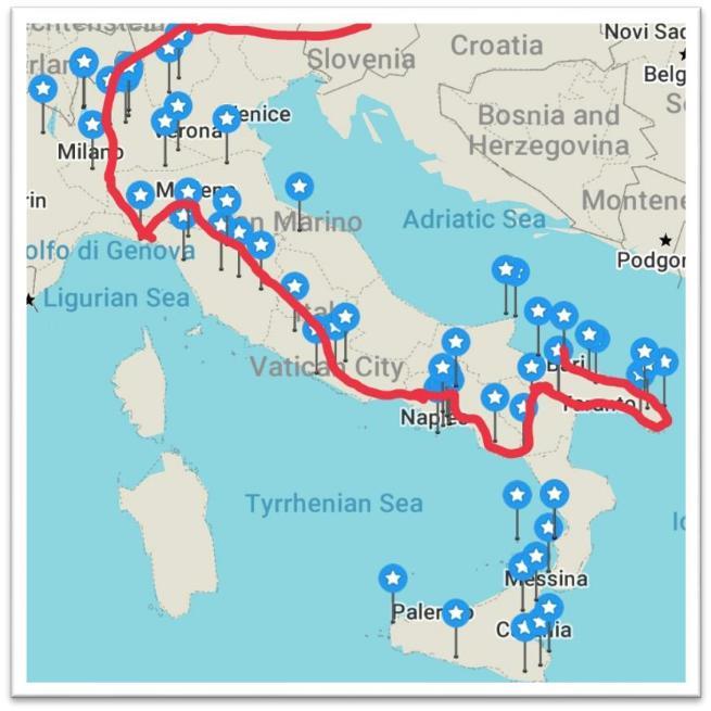 Watch route on the Google Maps and the photos on Picasa Web or leave me a comment March 2016 Greece and Italy. This was the time to finally leave Crete after four month. I went to Bari with the ferry.