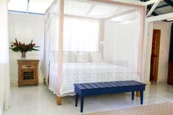 Room 8 comes with a queen bed, double bed, and a twin. Room 9 comes with a queen bed, and a double bed.