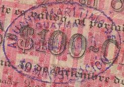 This stamp was used in Nogales from March 1915{footnote}Vida Nueva, 9 March 1915{/footnote}.