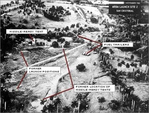 Aerial surveillance photograph, declassified by President John F.
