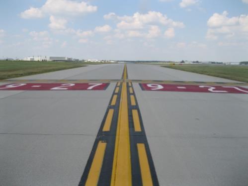 14.3.3. Runway Safety Area/Object Free Zone (OFZ) and Runway Approach Area Boundary Signs, when required, identify the boundary of the runway safety area/ofz or the runway approach area to the pilot