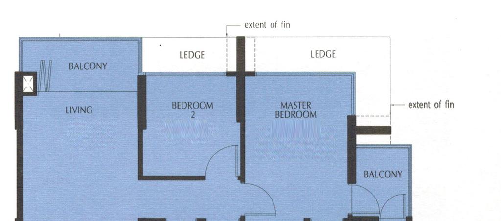 3 bedroom Type C1 91 sq.m. ( 980 Sq.ft.
