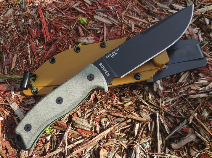 A CUT ABOVE ESEE-6 SURVIVAL KNIFE The 11.75-inch ESEE-6 survival knife is a serious piece of gear.