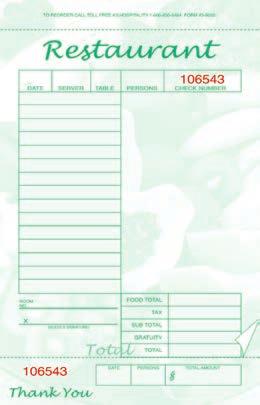 check with perforated stub, numbered, 4.75" x 8.