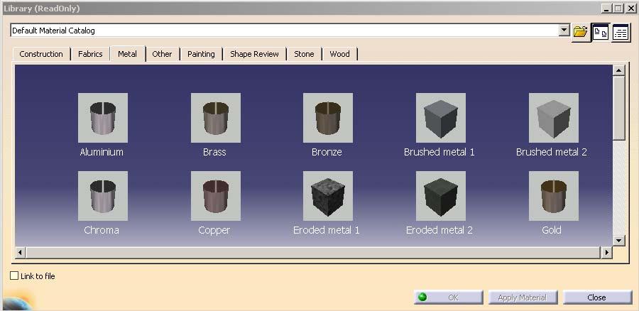 The Apply Material Tool 14 Apply the texture and the material properties D.