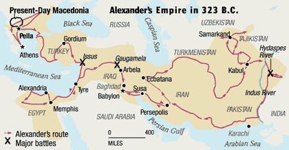 Darius III had to retreat. Alexander then moved south to enter Egypt. He was crowned pharaoh and founded a city that he named for himself Alexandria.