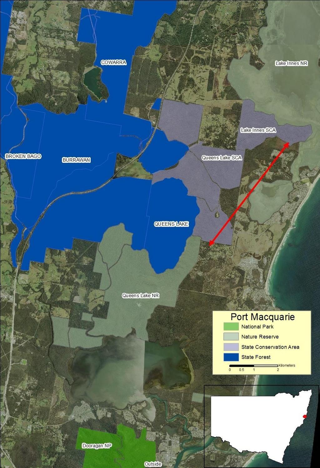 5. Port Macquarie to Camden Haven National Park The proposed Port Macquarie to Camden Haven National Park is located between Port Macquarie and Camden Haven east of the Pacific Highway.