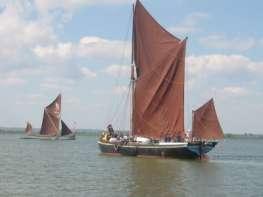 Thames Barge Trip An optional one or two-day voyage in Thames sailing barges, exploring the East Coast rivers which are surprisingly peaceful despite their closeness to London.