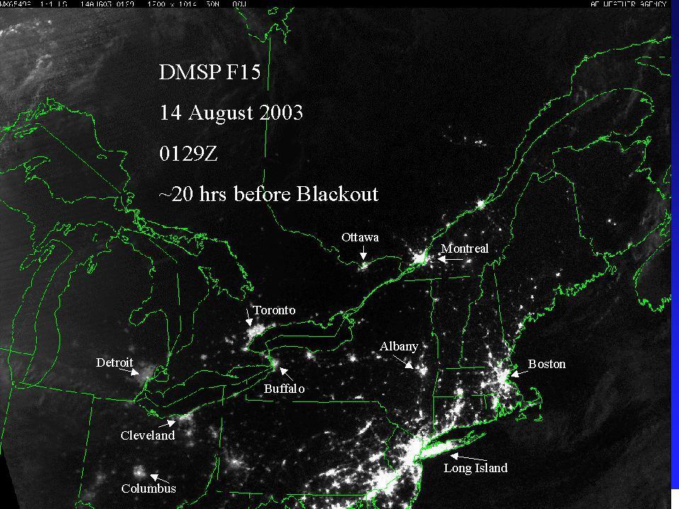 Why you should care: Large scale/long term power outages On August 14, 2003, cascading