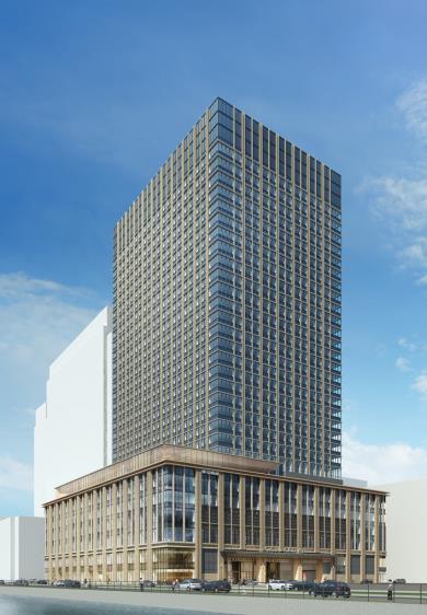 The project will involve the total reconstruction of the Fuji Building, the Tokyo Chamber of Commerce and Industry Building, and the Tokyo Kaikan Building located at 3-chome in Marunouchi, Chiyoda