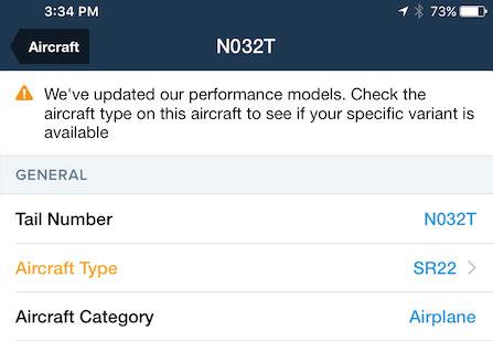 Updating Existing Aircraft After Purchasing Performance Plus If you re upgrading to the Performance Plus plan from another subscription plan, orange alert