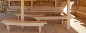QV 52 shelter QV 66 under shelter Benches/seats: Moveable wooden benches and built-in plastered masonry