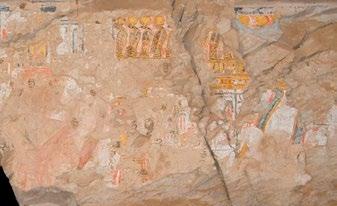 The south wall (C6) depicts the queen offering a figure of Ma at to the deities who are mentioned and depicted in the BD 18 chapter on the same wall.