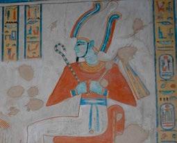 It is Rameses III alone who worships them and he is located to the north and south of the entrance way on the east face.