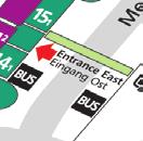 On-site registration is available here and at the Entrance East. All entrances provide easy access to public transport.