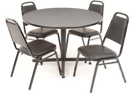 Item B-1.27 Tables, Round w/4 Chairs Simple office meeting tables with 4 chairs. 1) Round Tables to host a meeting among 4 people.