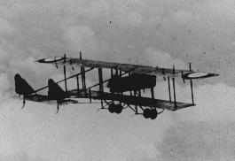 The Spad biplane below suffered an engine failure and flew