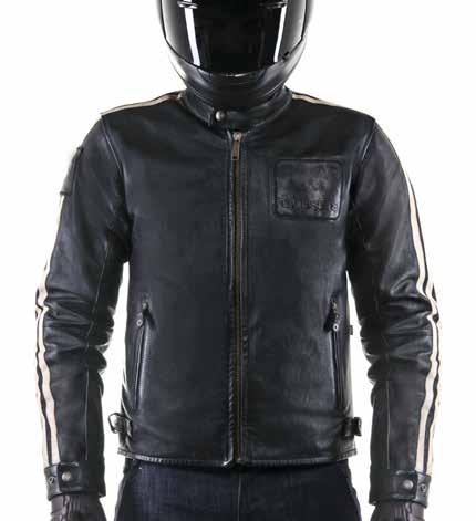 CHARLIE LEATHER JACKET ROAD RIDING / SIZE: S-3XL Full grain leather main shell construction with a natural finish for abrasion resistance, durability