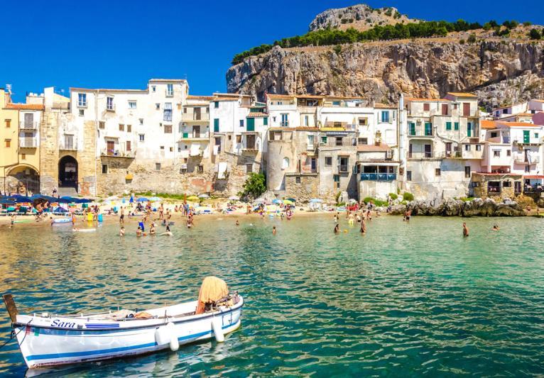 Pick up at your hotel and depart to Cefalù: visit the town located at the Northern coast of the island. Visit the Cathedral and the downtown of the village.