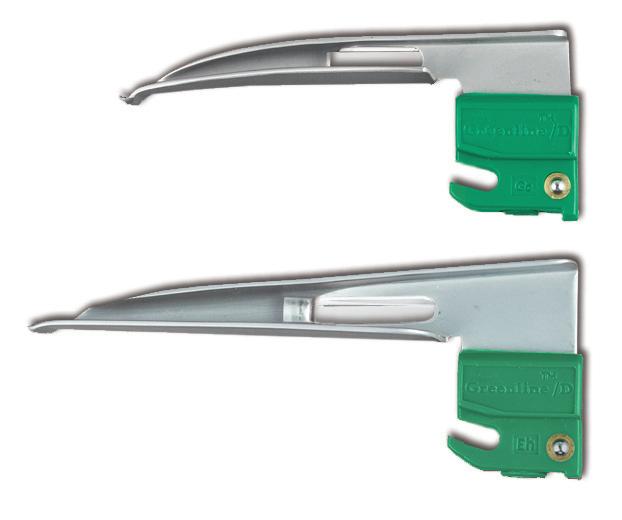 Greenline /D Blades SunMed s Fiber Optic Greenline /D laryngoscope blades solve contamination problems and