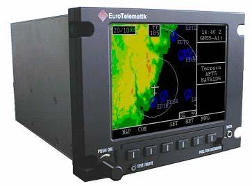 The sensor information can be combined with map and terrain data stored inside the CDTI-2000 to show the received sensor data in a more comprehensible form to the pilot.