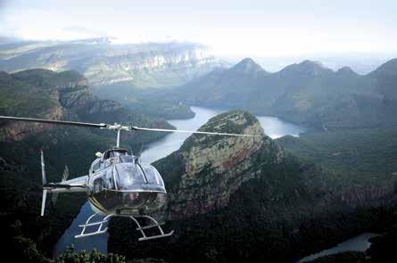 ACTIVITIES IN THE AREA Helicopter Trips Swoop over deep and mysterious gorges, linger above roaring rivers and