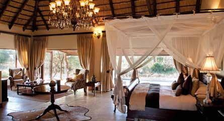 Each suite has a private verandah with large plunge pool overlooking the Afrrican bush.