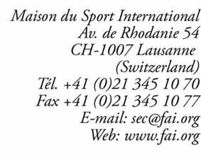 FAI Sporting Code