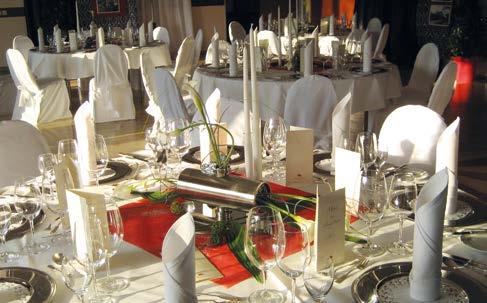 Our nearly ideally cut rooms, from the restaurant up to the different festival- and event rooms, offer the