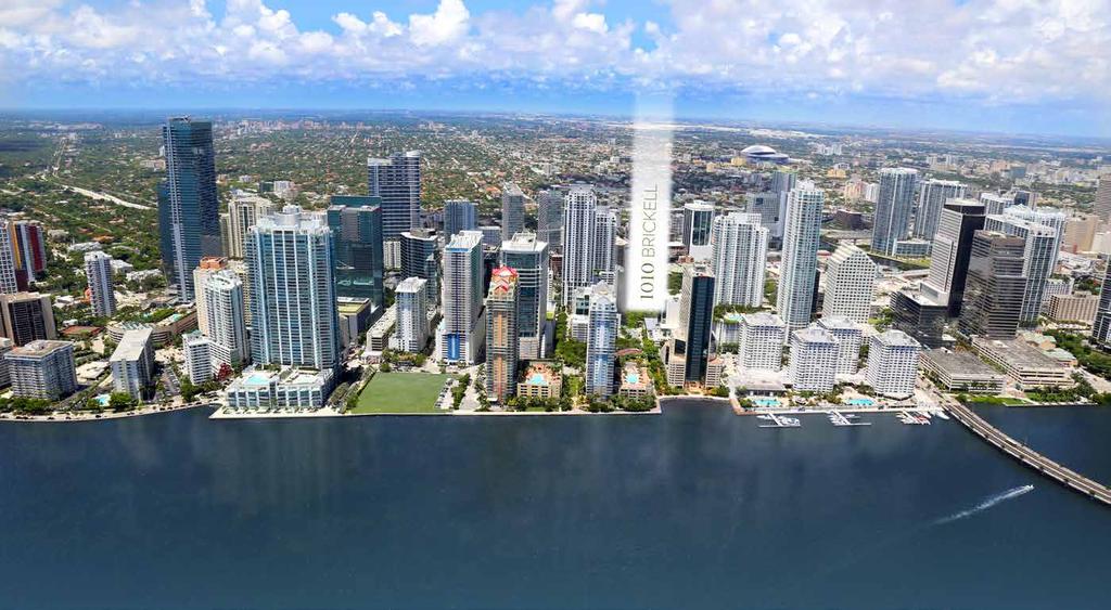 LOCATION & AERIAL VIEW Located on Brickell Ave, one block